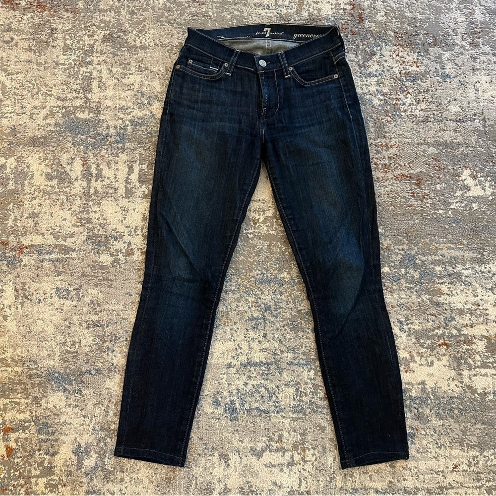7 For All Mankind Gwenevere Dark Wash Jeans size 23